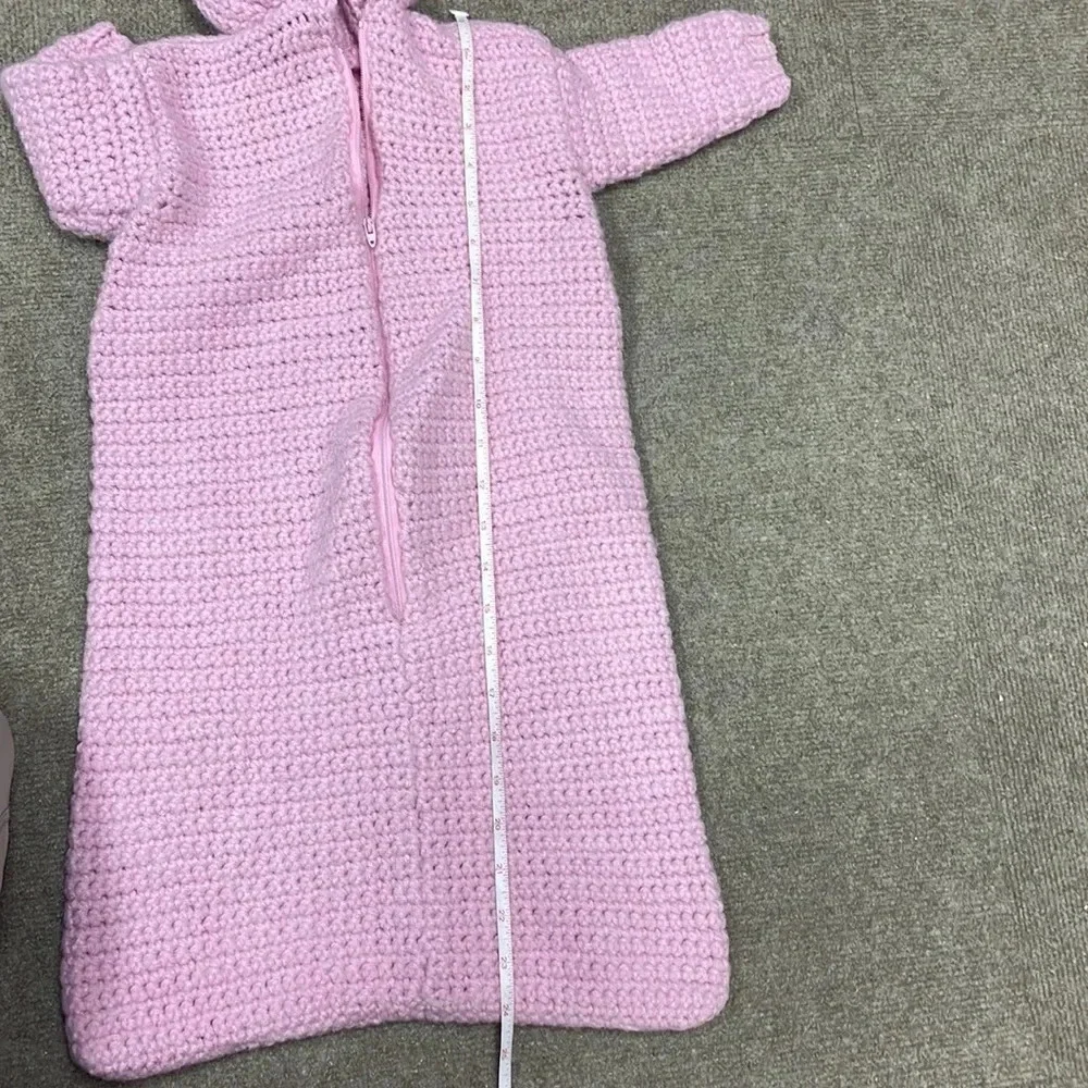 Pink‎ Crochet Sack 6-9mo